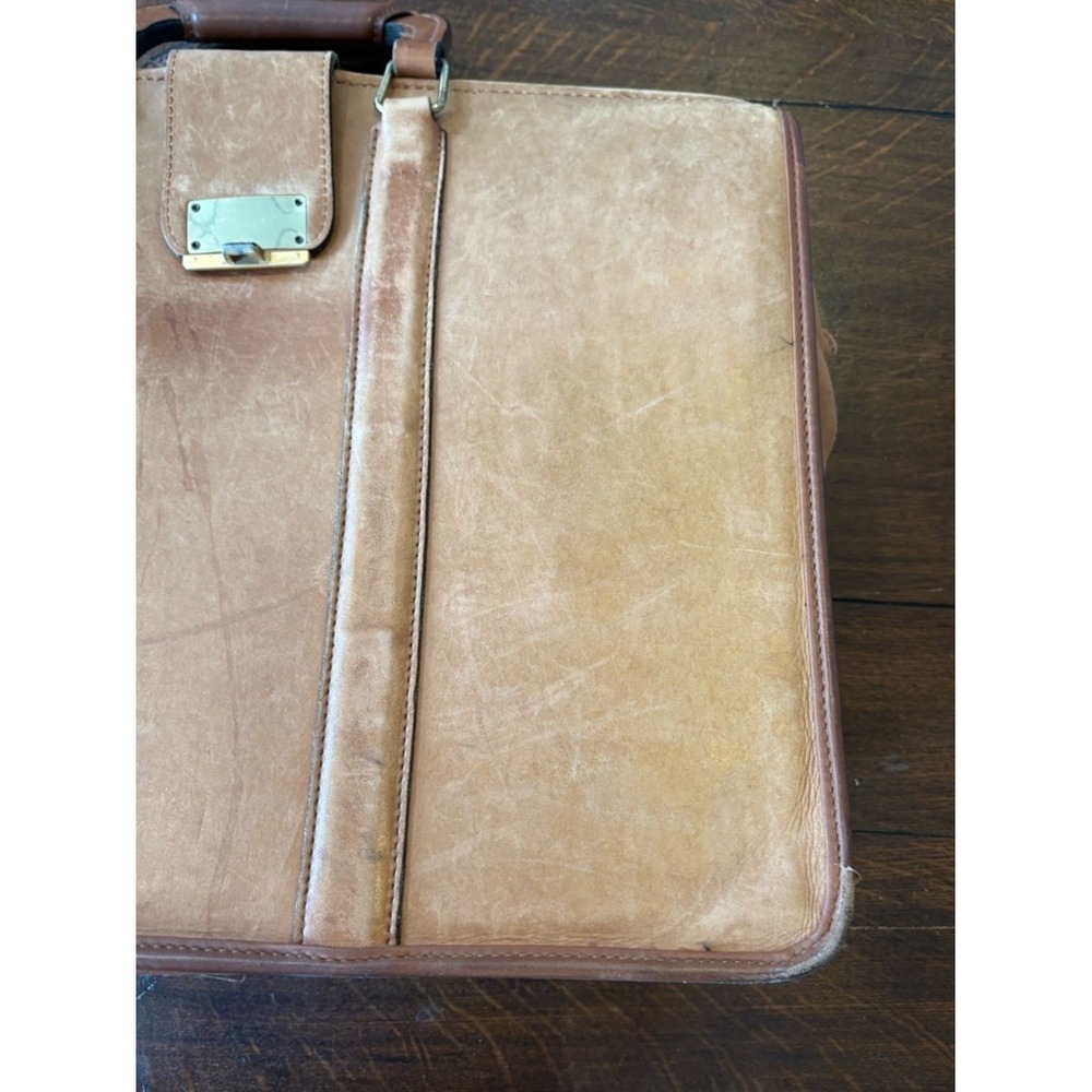 Coach || Briefbag Gladstone Style Briefcase Style 5420 British Tan - Picture 7 of 14